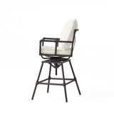 ZUN Outdoor Patio Swivel Bar Stool Height Adjustable Barstool with Cushions 54036.00BCOP