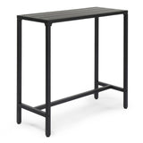 40in Iron With Adjustment Knob Patio Bar Table Black 68801845
