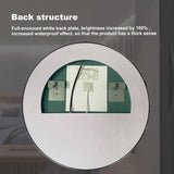 24inch Bathroom Led Classy Vanity Mirror with focused backplane,Black aluminum alloy frame,High W1992P211230