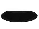 3x2x1/2" Beauty Salon Semicircle Anti-fatigue Salon Mat Black 99799260