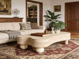 Irregular Coffee Table with flip top and hidden storage compartment W3040P455723