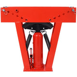 12 Ton Pipe Bender Manual Hydraulic, Piping Bending Exhaust Tube Fabric with 6 Dies, Adjustable W465P192106