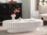 Fluted Storage Table with Lift-Off Lid, Sleek Texture, Perfect for Modern Living W3081P389037