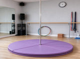 Lightweight Foldable Pole Dance Mat, 2" T x 5' W Pole Crash Mat for Home Use, Light Purple 05840960