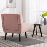 Modern Soft Velvet Material Ergonomics Accent Chair Living Room Chair Bedroom Chair Home Chair With W676P313965