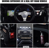 48.4" Ride On Car for Kids, Battery Powered Electric Car with 2 Seats, Remote Control, 14" 76762901