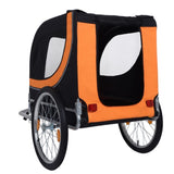 Large Folding Bike Trailer for Dogs 66LB Capacity All-Terrain Pet Carrier, Durable Steel Frame for W1364P331917