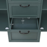 ZUN 2 Door 3 Drawer Cabinet, American Furniture, Suitable for Bedroom, Living Room, Study W688124216