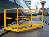 6ft Scaffolding Safety Guardrail, 55.4 lbs Rustproof Carbon Steel Baker Style Guard Rail System 65628391
