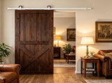 White 6ft Rustic Barn Door Mounting Kit Sliding Hardware Set for Interior Home UseHardware only, 40983763