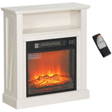 27" Electric Fireplace with Mantel Surround, 1400W Replaceable Fireplace Insert Heater with 27698530