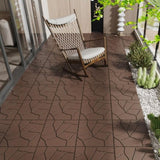 Stone Style 12" Patio Deck Tiles, DIY Module Interlocking Decking Tiles Floor Tile,Easy and Quick W206P196575