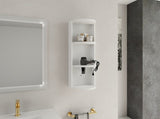 12" Bathroom Wall-Mounted Storage Rack, Float Mounting Design, W999P277165