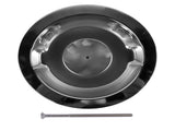 14" x 3" Half Finned Aluminum Air Cleaner With Recessed Base and Paper Element Polished 07538386
