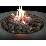 ZUN 11" H x 30" W Fiber Reinforced Concrete Propane Gas Outdoor Fire Pit Table with Lid B120P198397