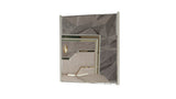 Omari Modern Style Mirror Made with Wood and Gold Accents in Beige B009P245441