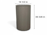 Round Strata Column Planter XL - Grey Brown B2755P462164