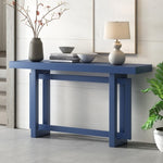 ZUN U_STYLE Contemporary Console Table with Wood Top, Extra Long Entryway Table for Entryway, Hallway, WF305653AAV