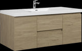 60" Floating Bathroom Vanity with Sink, Modern Wall-Mounted Bathroom Storage Vanity Cabinet with W1573P152704