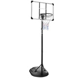 Portable Basketball Hoop Adjustable 7.5ft - 9.2ft with 32 Inch Backboard for Youth Adults Indoor 56980136