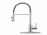 Kitchen Faucet with Pull Down Sprayer Industrial 1 Handle 1 Hole Or 3 Hole Faucet for Farmhouse 66461003