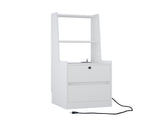 Nightstands Set of 2, Charging Station, Smart Nightstand Night Light, Modern Night Stand W1321P311160