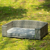 ZUN Dog Bed, Pet Bed, Pet Enclosures, Pet Outdoor Pet Patio Seasonal PE Wicker Pet W170390114