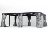 12' x 16'Pergola Modern Style with Adjustable Louvers for Outdoor Roof, Garden, Easy Assembly, 68814330