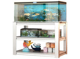 40-50 Gallon Fish Tank Stand - Metal Aquarium Stand, 31.5 "L x 18 "W x 34"H Adjustable Heavy Duty 18850243