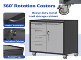 Sturdy Metal Tool Storage Cabinet with Wheels - Tool Storage Cabinet for Garage, Office, and Home T2398P222836