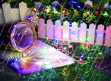8-piece set of white solar fairy light string, 330 LED outdoor solar Christmas lights, 8 modes of 38108908
