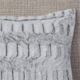 Full/Queen Back Print Long Fur Comforter Mini Set B03597194