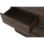 ZUN Mid-Century Modern 6 Drawers Dresser, Dark Brown WF322549AAA
