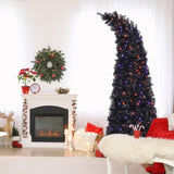 7ft Wizard Hat Shape Automatic Tree Structure PVC Material 1050 Branches 400 Lights 10 Functions 25044014