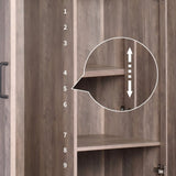 Embossed particle board with triamine 9262 retro gray 2 doors 1 drawer iron shelf wardrobe 64563118