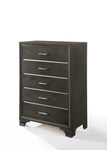 ZUN Grey 5-Drawer Chest B062P209023