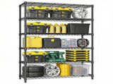 6 Tiers Storage Shelves Load 2100LBS, Metal Shelving Wire Metal Shelving Unit Shelves for Storage W5386P445553