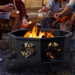 ZUN 43-inch outdoor fire pit 85566616