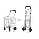 ZUN Convenient foldable shopping cart 93655953