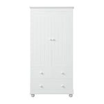 ZUN Tall Storage Cabinet with Three Drawers for Bathroom/Office, White N725P183256K