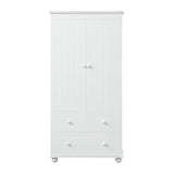 ZUN Tall Storage Cabinet with Three Drawers for Bathroom/Office, White N725P183256K