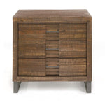 ZUN Reclaimed Oak 3-drawer Nightstand B062P186503