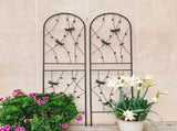 4 Pack Metal Garden Trellis 71" x 19.7" Rustproof Trellis for Climbing Plants Outdoor Flower Support W1586P266865