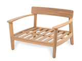 Mallorca Acacia Wood Club Chair With Seat Cushion, Set of 1 N775P263954T