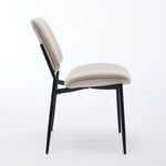 ZUN A&A Furniture, Dining Chairs Set of 2 Modern Retro Linen Chair with Bentwood Back Upholstered Seat W1143P194145