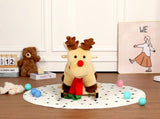 Kids Ride-On Rocking Horse Toy with Lullaby Song,Moose Rocking Toy with Hand Puppets and Safety Belt 43804255