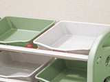 Kids Toy Organizer with 6 Bins, Multi-functional Nursery Organizer Kids Furniture Set Toy 70170864