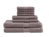 100% Cotton 8 Piece Antimicrobial Towel Set B03599317