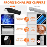 ZUN Dog Grooming Kit, Pet Hair Vacuum and Dog Dryer 5 Pet Grooming Tools, 600w Dog Grooming Vacuum 44455592