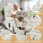 ZUN Oversized Power Lift Recliner Chair for Elderly, Electric Fabric Recliner Chair for Seniors, Home W1028P261273